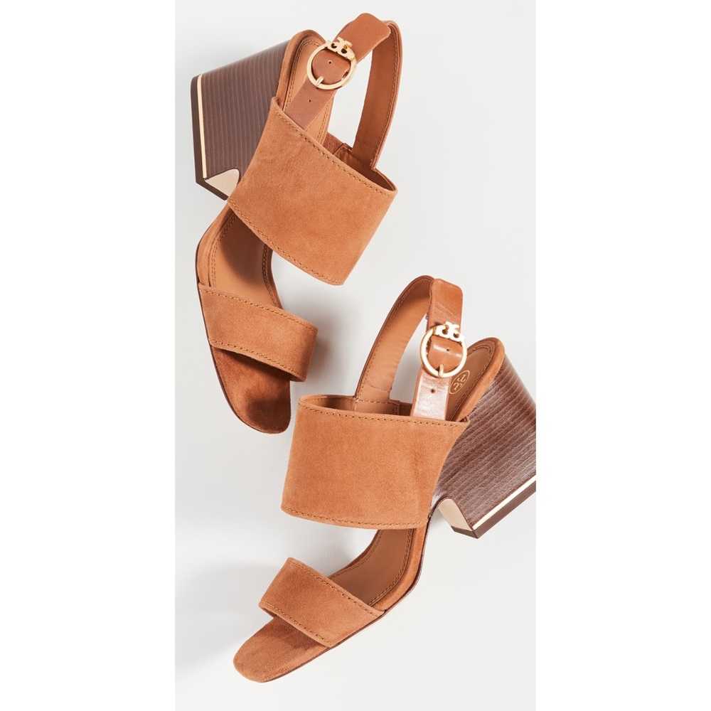 Tory Burch Selby Block Heel Sandals in Ambra